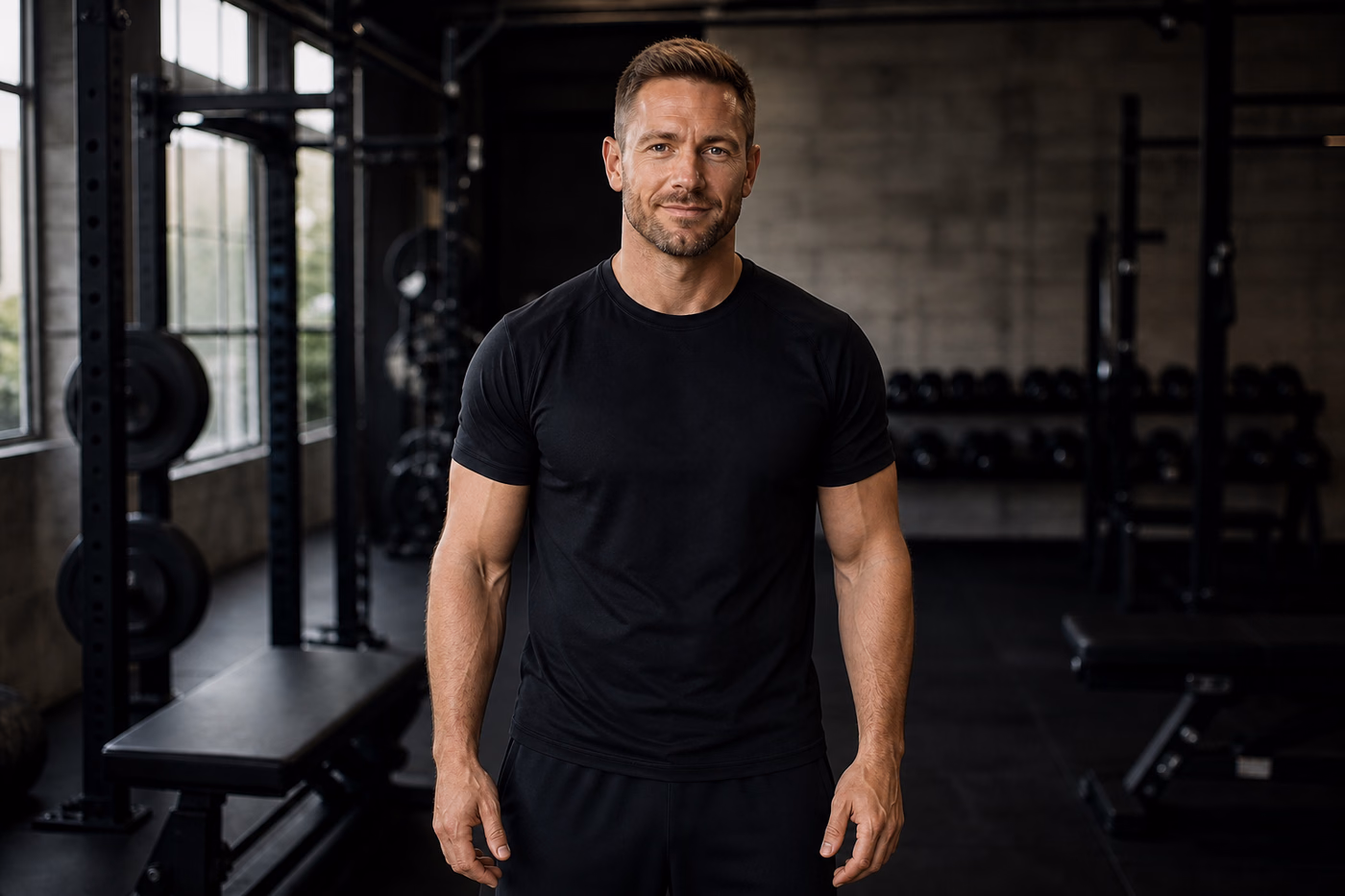 Jordan in a strength-training studio